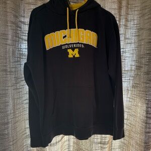 Navy Blue and Yellow Michigan Wolverines Hoodie